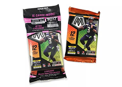 2021 Mosaic Football Trading Cards Cello Pack (15 Cards)
