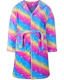 DAUGHTER QUEEN Girls Bathrobe Size 9-11 Years Toddler Kids Robe Unicorn Bathrobe for Girls 9 10 11 S