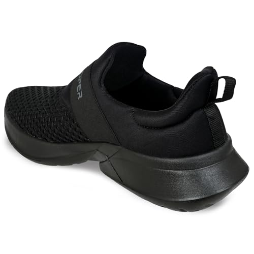 Image of Allen Cooper Training,Atheletic,Gym,Sports Comfortable Extra Max Cusion with Memory Foam Insole,Anti Skid Tech Grip Walking Shoes for Men(10524 Black /White-Sizes 6,7,8,9,10)