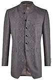 hochzeitsanzug wilvorst prestige mit Jaquard Sakko Wilvorst Sakko zum Hochzeitsanzug Gil, anthrazit, Brillantbrokat, Slimline Größe 98