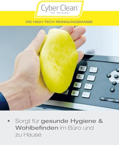 CYBER CLEAN The Original Reinigungsmasse 2 x 160g – Reinigungsgel, Staubentferner, Tastaturreiniger für Haushalt, Elektronik & Auto