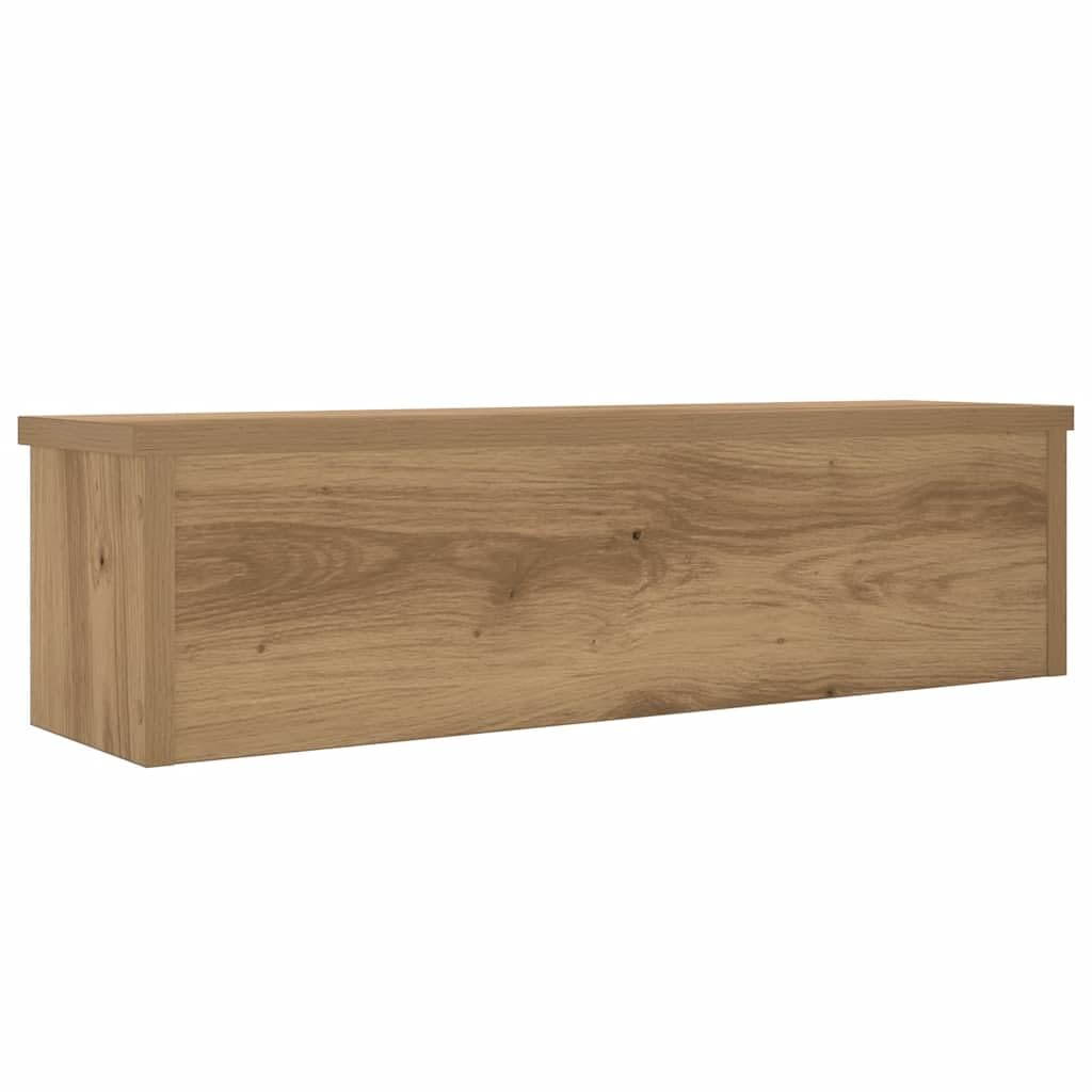 Küchenregale Stapelbar 2 STK Artisan-Eiche Holzwerkstoff 60x15x16 cm Organizer Ablage für Küchenutensilien Besteck Kochlöffel platzsparend und vielseitig für Arbeitsplatte und Schrank