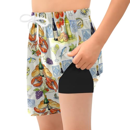 Maillot de bain pour garçon 4 ans : boxer ample Yuiboo à cordon - 2