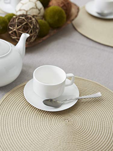 image for DII Classic Woven Tabletop Collection, Indoor/Outdoor Placemat Set, Ro