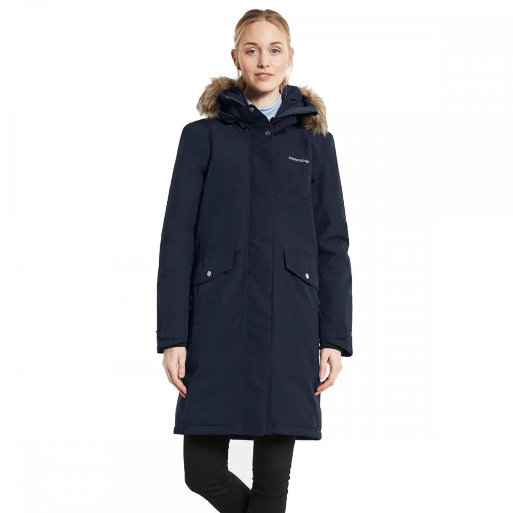 Didriksons Dark Night Blue Erika 3 Womens Parka Size 48
