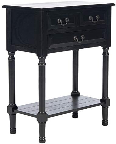 SAFAVIEH Furniture - Primrose 3-Drawer Console Table - Black - So...