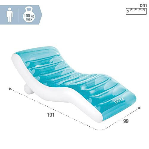 Intex Splash Lounge 191x99cm fauteuil gonflable de piscine confortable