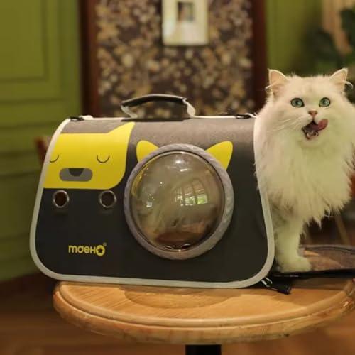 Bolsa Pet Transporte Passeio Viagem Avião Visão Panorâmica Respirável Confortável Ventilada Seguro G