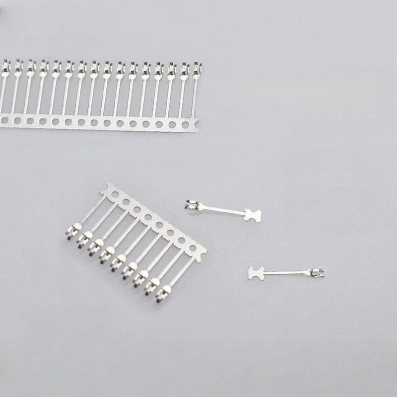 100 szt. uchwytów do szkła przewodzącego ITO/FTO - elastyczne zaciski metalowe przewodzące do szkła o grubości 0,4 mm, 1,1 mm i 1,6 mm(1.1mm)