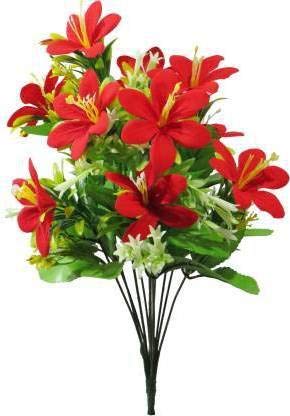 ENDECOR Beautiful red Lily Pack of-1