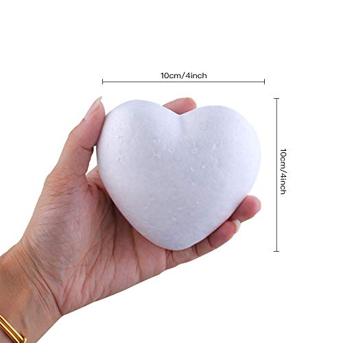 Foam Balls,12 Pack Heart Foam Ball Smooth Polystyrene Foam Balls Styrofoam Foam Balls For Arts And Crafts, Sculptures, Floral Arrangements, Modeling (4 Inches) #TOP6
