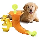 Dog Ball Thrower - Trumpet Shape Interactive Game ABS Dog Fetch Ball Thrower Home Living Room Kitchen Apartment Corner Play Area Alone Time