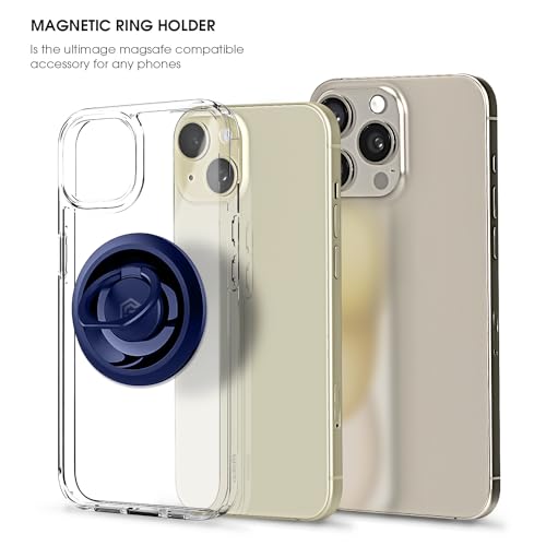 Image of GRIPP Mag Ring Mount MagSafe Ring Holder Compatible with iPhone 16 /15 /14 /13 /12 Series | Adjustable Kickstand Metal Magnetic Mount | MagSafe Accessories | Easily Removable Phone Holder - Blue