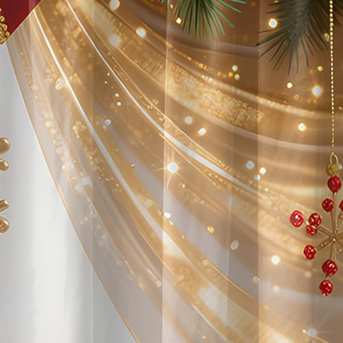 Cortinas de Navidad de dos paneles perfectas para decorar estas fiestas 8