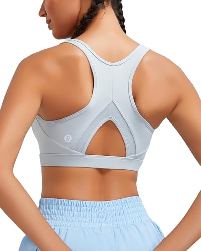 Image of RUNNING GIRL Sports Bras for Women High Support Moulded Cup High Impact Sports Bras Racerback Workout Running Yoga Bra