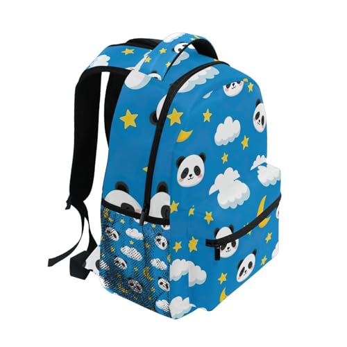 Backpack for Kids, Lightweight Kids Travel Backpack for Boys Girls Back to School Supplies, 15L, Cute Panda Blue2