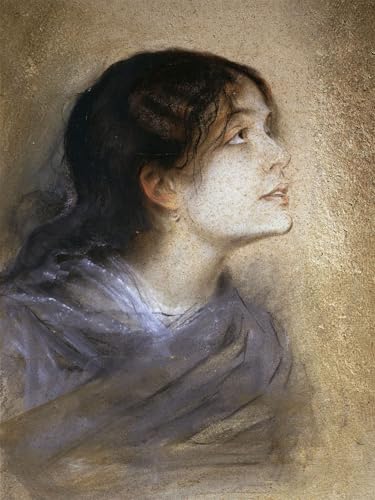 Portrait d'Eleonora Duse actrice italienne impression peinture sur toile 60x90cm