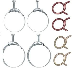 Smog Pump Hose Tower Clamp Kit, 4pc. For Camaro Chevelle El Camino Che - Foto 2