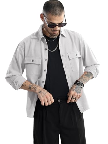 Image of Noble Monk Men's Full Sleeve Shirt | Casual Formal Button Down Top | Regular Fit Stylish Wear | Comfortable Everyday Apparel
