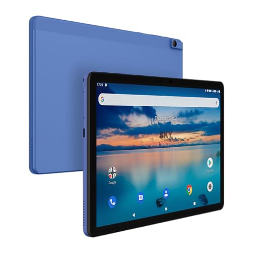 Image of Elite T10 Tablet with Protective Case, 10-Inch HD Display, Octa-Core Processor, Android 11, 64GB Storage, 4GB RAM, 13MP + 8MP Cameras, Full Metal Body, Blue