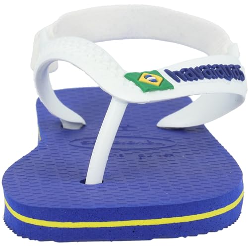 Havaianas Unisex Babies’ Brasil Logo II Flip Flops Blue (Marine Blue), 7 UK, (25/26 EU) (23/24 BR)2