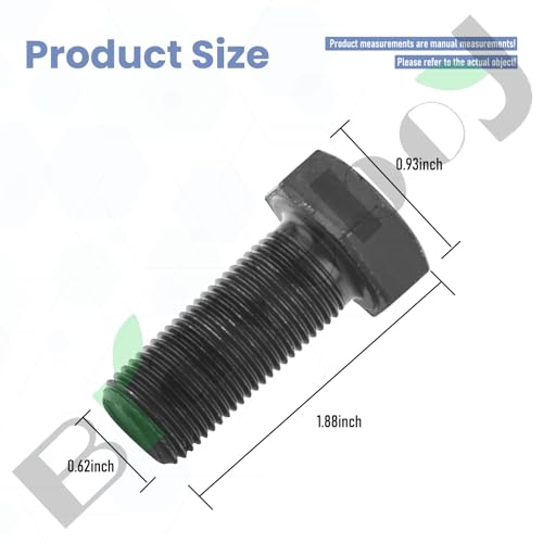 Image of 2 Pack 018-6020-00 Blade Bolt 5 /8 inch-18 x 1-1 /2 inch GR 8 Hex Bolt Compatible with Bad boy, ZT, CZT, MZ, Outlaw, Magnum, Maverik Series