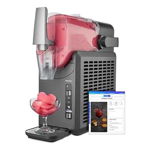 MEDION Máquina de granizados (capacidad de 2,6 L, depósito de 1,9 L, slush maker para bebidas, 5 modos, 30–60 min de preparación, con compresor), MD12090, plata | Ya disponible en tu tienda friki favorita! En mundofriki.es!