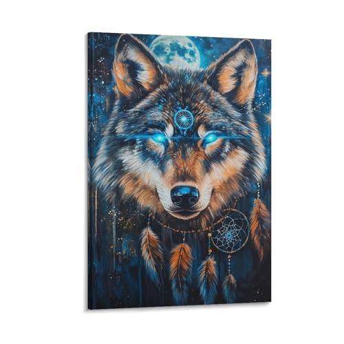 Toile loup affiche murale pour transformer un mur vide de chambre ou salon