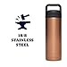 YETI Rambler 18 oz Bottle, Vacuum Insulated, Stainless Steel with Chug Cap, Copper