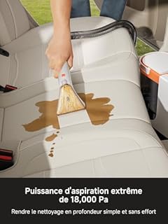 uwant B300PRO Nettoyeur Shampouineuse Canape Professionnel,Aspiration Puissante 18Kpa，Portable avec Accessoires,Nettoyeur Canapé Tissus 2-en-1 pour Tapis,Meubles, Tissus, Voiture, Animaux