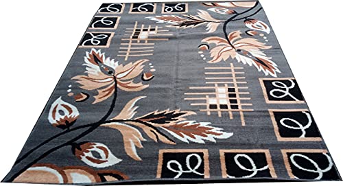 Image of Home Decore Acrylic Carpet for Your Living Room & Drawing Room Aywhere in Your Home (150x210 Black Colour)- 5x7 Feet