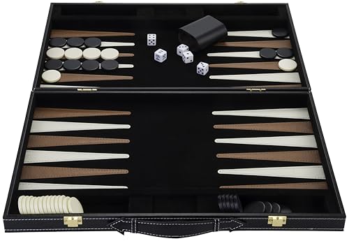 Engelhart - Tolles Backgammon-Spiel aus Holz mit Kunstleder-Lackierungen - 250504 – Ansicht 2