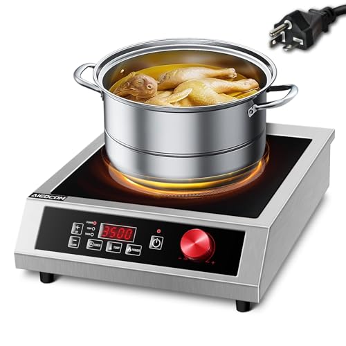 AiedCom 3500W Commercial Induction Cooktop