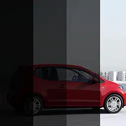 Película para janelas com cor fumê para veículos e residências, adequada para janelas e portas (1 metro x 50 cm,G35% CLARO)