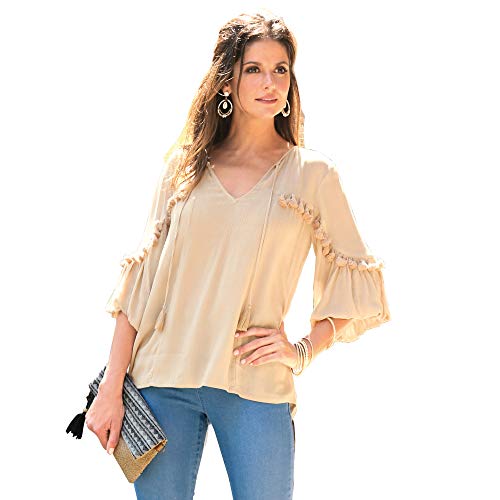 VENCA - Chemisier - Femme - Beige - Large