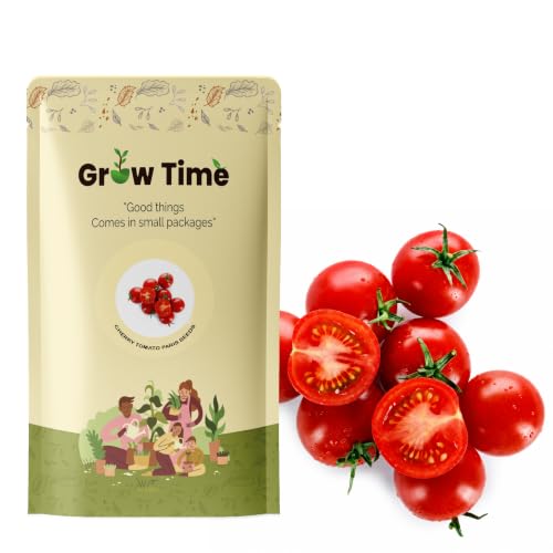 Image of Paris Cherry Tomato Vegetable Seeds, Vegetable Seeds for Home Gardening, Vegetable Planting Seeds for Kitchen, Tomato Seeds (Pack of 100 Seeds) (Red, Paris Cherry Tomato)