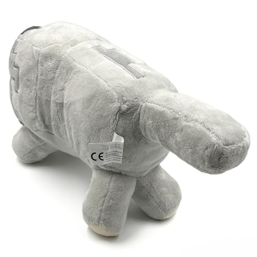 HaOrchid Plüschtier Stofftier 35CM, Grau Wolf Kuscheltier Figuren Plush, Lustiges PlüSch Kuschelig Ideal, Super Weiches, Lebensecht Gestaltetes PlüSchtier, Floppy Collectible Gift for Age 3 Years