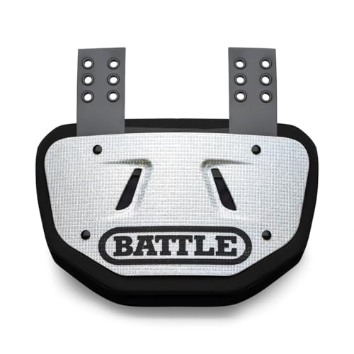 [IUSOT] Battle Sports Back Bone Plate - Football Back Plate, Rear Lower Back Protector, Hard Outer Shell & Contoured Foam, High-