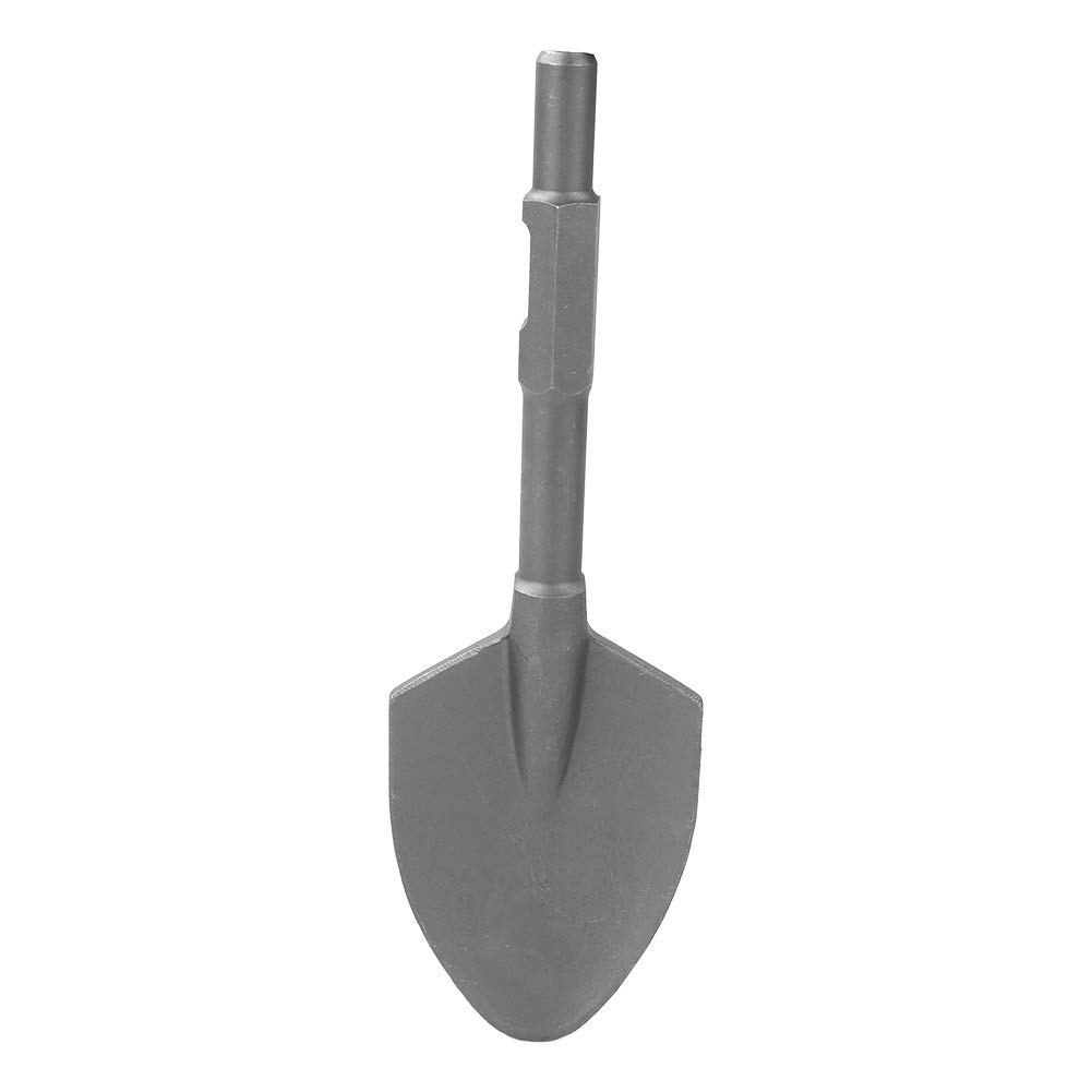 Greensen Scalpello per vanga in argilla per martelli demolitori Scalpello in acciaio legato con codolo esagonale 1-1/8 pollici con scatola in plastica per martello demolitore elettrico