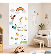 WUPIOS Magnetic Wall Decal 47.2x17.5 Inches Magnetic White Boards for Walls Peel and Stick Magnet...