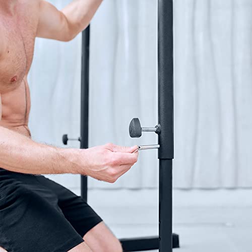 41NdHYsCXPL Eric Flag - Pull-up bar adjustable in four heights, made of reinforced steel, load capacity up to 250 kg, pull up bar… - Image 5