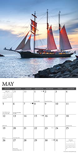 Sailing 2024 12" X 12" Wall Calendar #TOP2