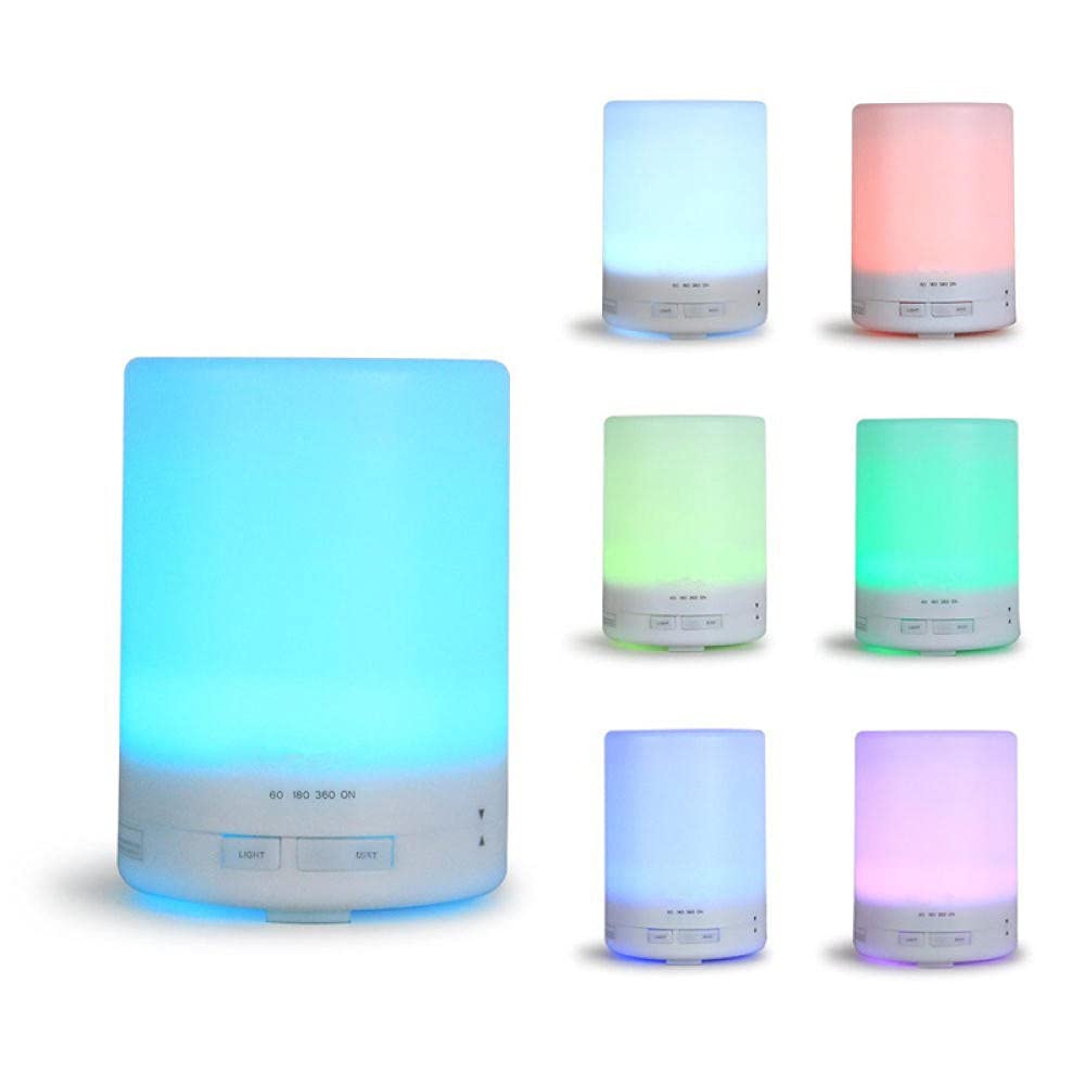 Humidifier Diffuser Classic 300Ml Cylindrical Essential Oil Aromatherapy Airliner Oxygen Machine Humidifier Bedroom Essential Oil Diffuser-Seven Lights_Plus Purchase Remote Control