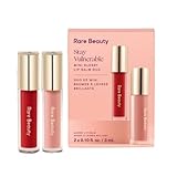 Rare Beauty Stay Vulnerable Mini Glossy Lip Balm Duo - Nearly Petal and Nearly Scarlet - Travel Size