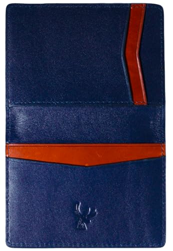 AR-RAFI Slim Minimalist Front Pocket Leather Bifold Card Holder Wallet for Men & Women, Premium Top-Grain Leather, Ultra Slim & Lightweight, Durable Design, Holds Multiple Cards
