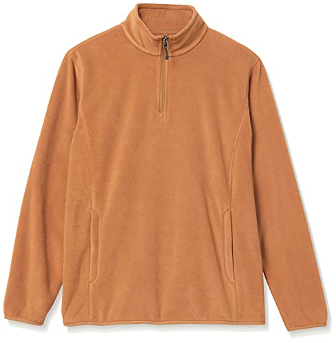 Image of Amazon Essentials Men's Insulated Fleece Jacket, Quarter-Zip Pullover for Cold Weather