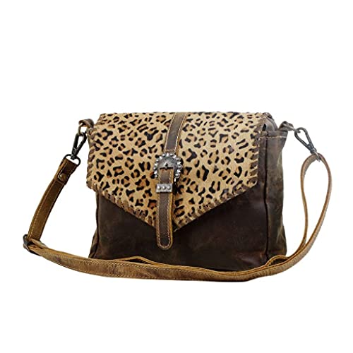 Myra Bag Swish Leather & Cowhide Bag Upcycled Cowhide & Leather S-28412