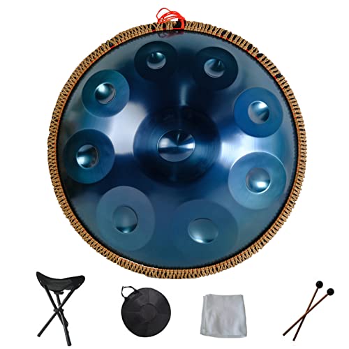 Handpan Drum 12 Note 432Hz | Tamburo Meditazione In Acciaio | Con Treppiede E Borsa | Per Yoga E Guarigione - Foto 5