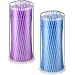 Mudder 200 Pieces Touch Up Paint Brushes Cotton Swabs Disposable Micro Applicators for Automotive Paint Chip Repair, 2.5 mm and 1.5 mm Available