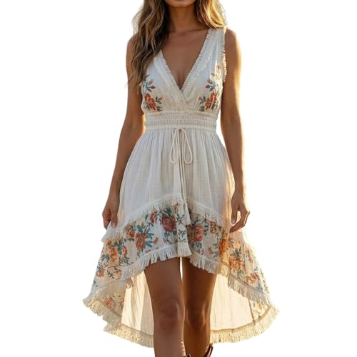 Vestido bohemio informal para lucir elegante y fresca en tus días de playa